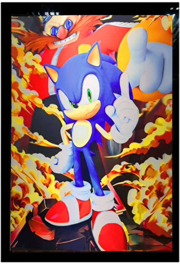 3d anime poster